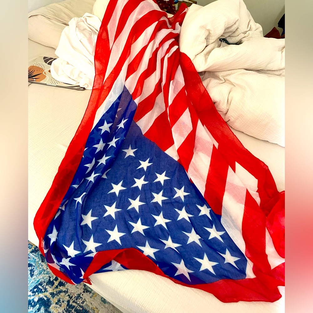 USA flag scarf